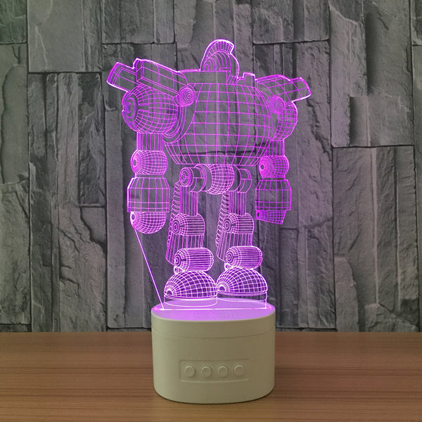 3D Robot  LED Night Lamp