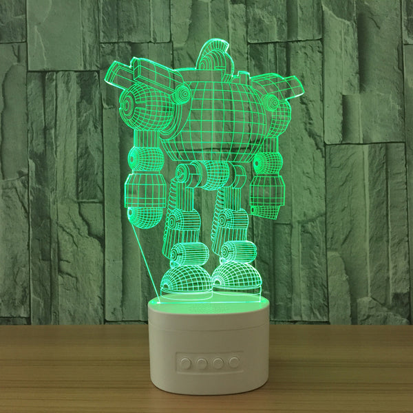 3D Robot  LED Night Lamp