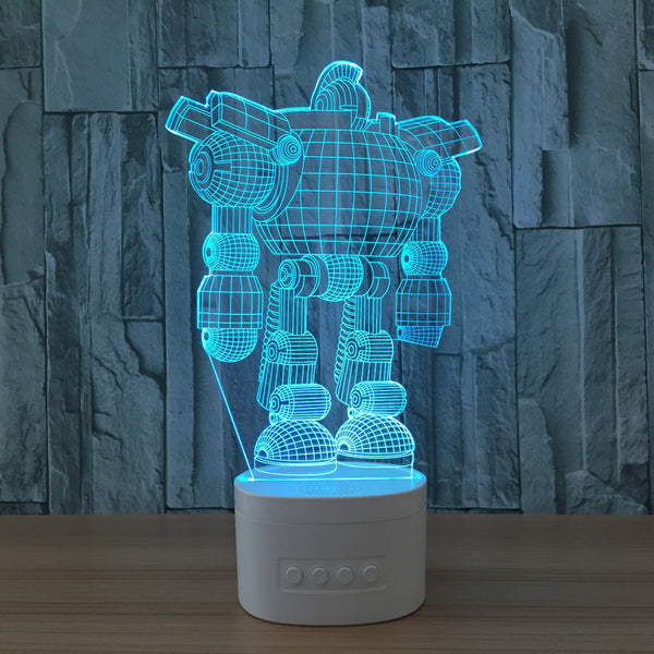 3D Robot  LED Night Lamp